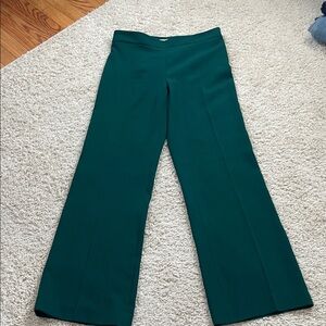 Zara Wide-Leg Women's Pants in Deep Green
